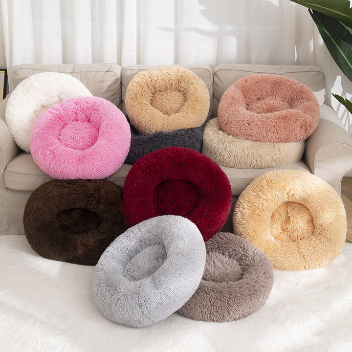 Kennel Round Cotton Sleeping Bed For Dogs