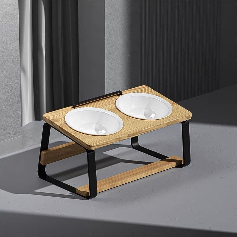 Elevate Your Cat's Dining Experience with Our Ceramic Double Bowl!