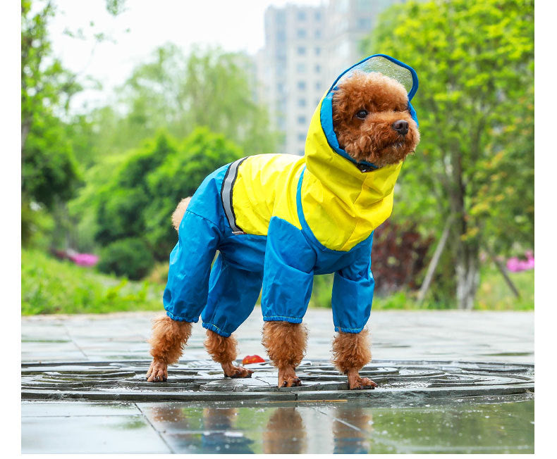Keep Your Pup Dry with Our All-Inclusive Waterproof Dog Raincoat!