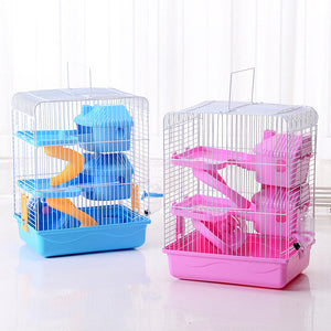 Discover the Luxury Your Hamster Deserves with the Three-storey Hamster Cage!