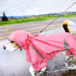 Keep Your Pet Stylish and Dry with the Pet Fashion Cloak Hooded Raincoat!