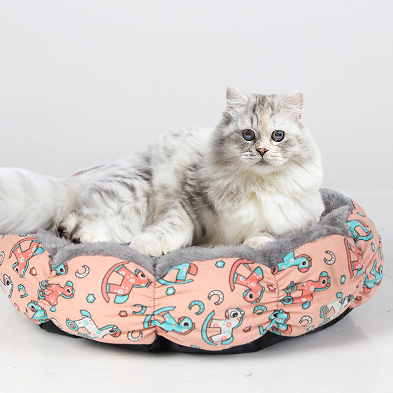 Calming Donut Bed For Puppy