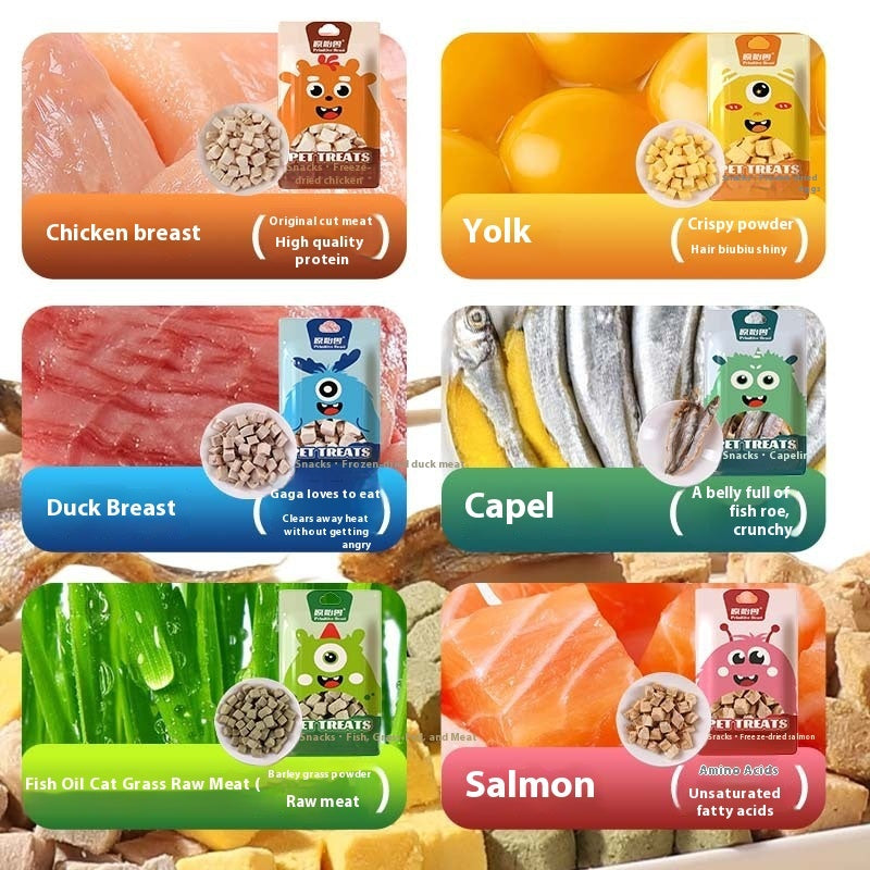 Pet Freeze-dried Egg Yolk Chicken Grains Snacks