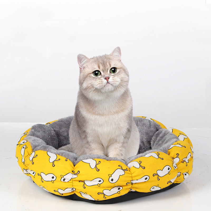 Calming Donut Bed For Puppy