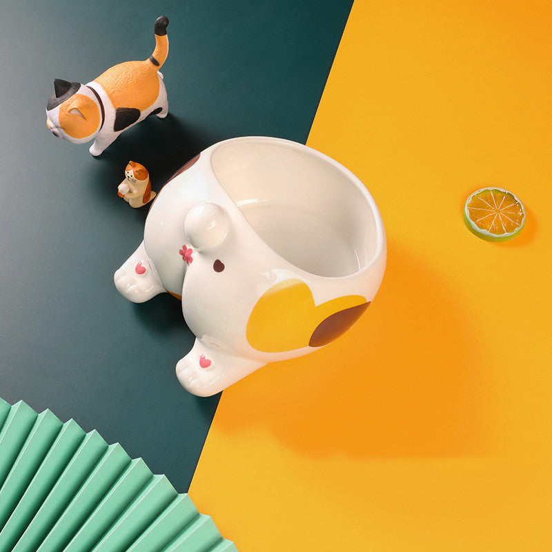 Ceramic Pet Bowl Feeding Holder