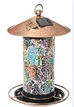 Solar Birds Feeder Outdoor Hanging Bird