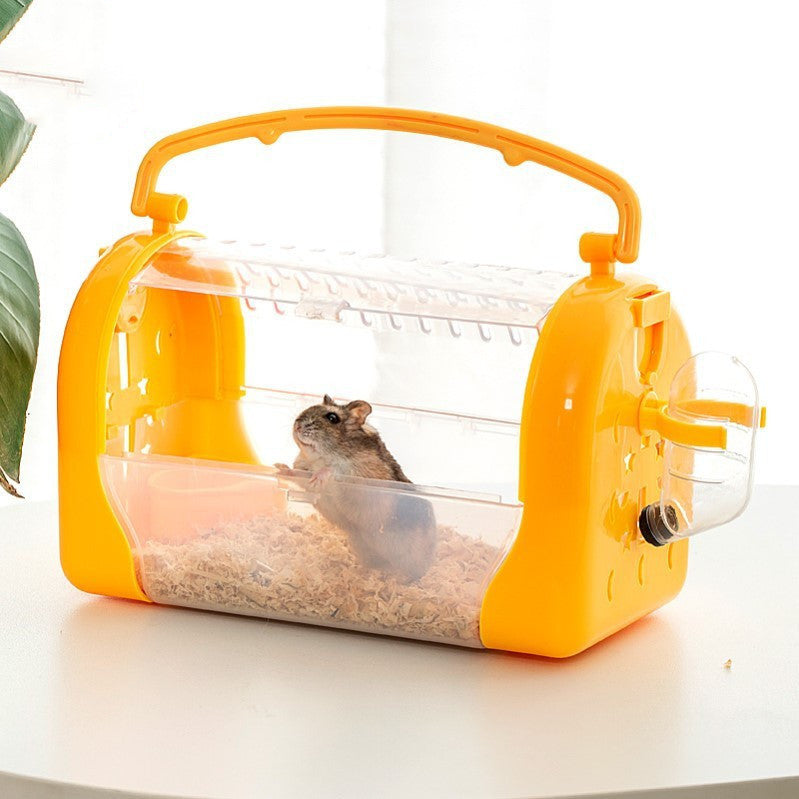 Hamster Portable Cage To Go Out Transparent Bag