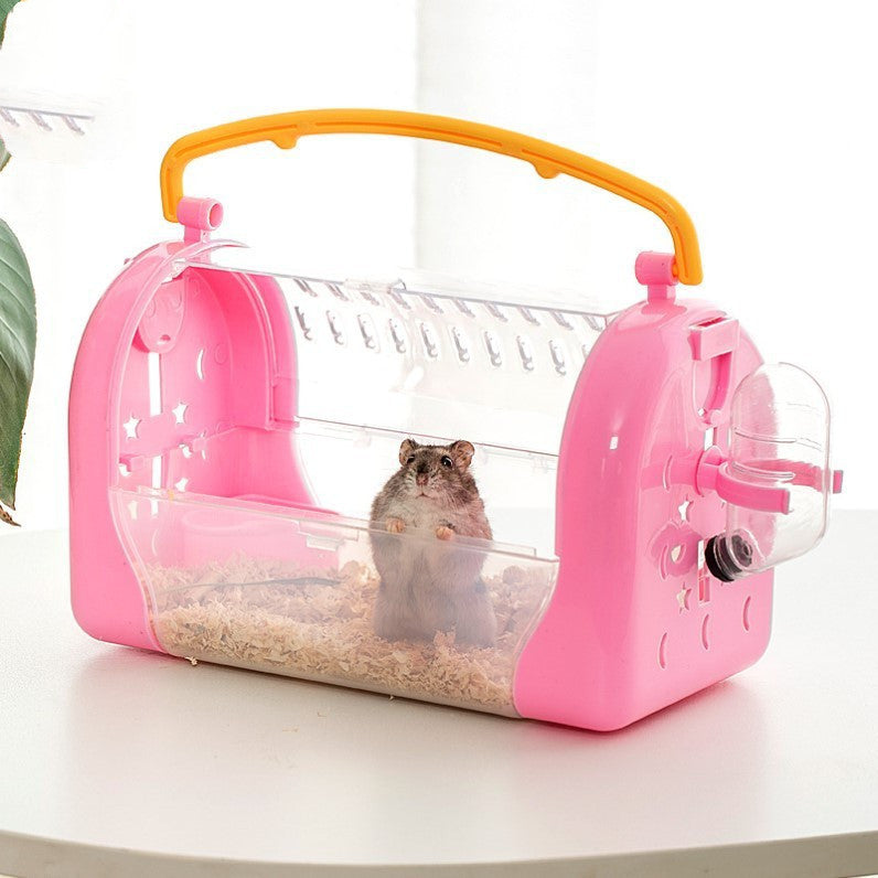 Hamster Portable Cage To Go Out Transparent Bag