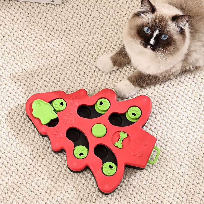 Interactive Dog Puzzle Toys Christmas Tree