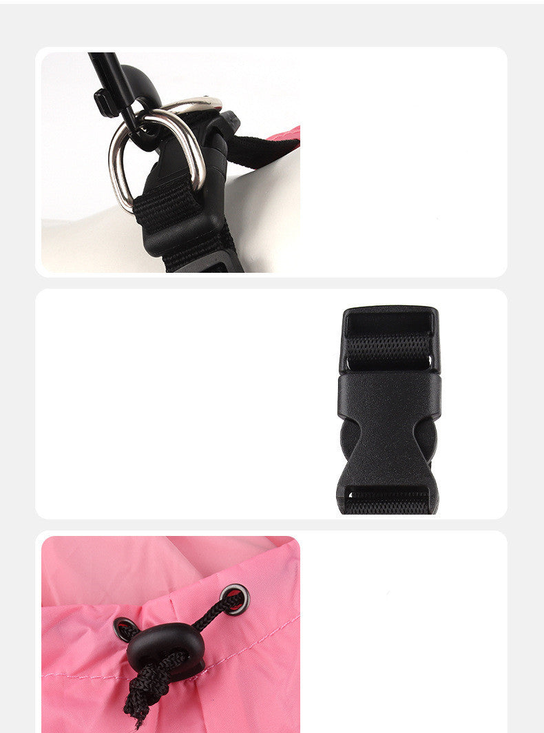 Pet Fashion Cloak Hooded Raincoat