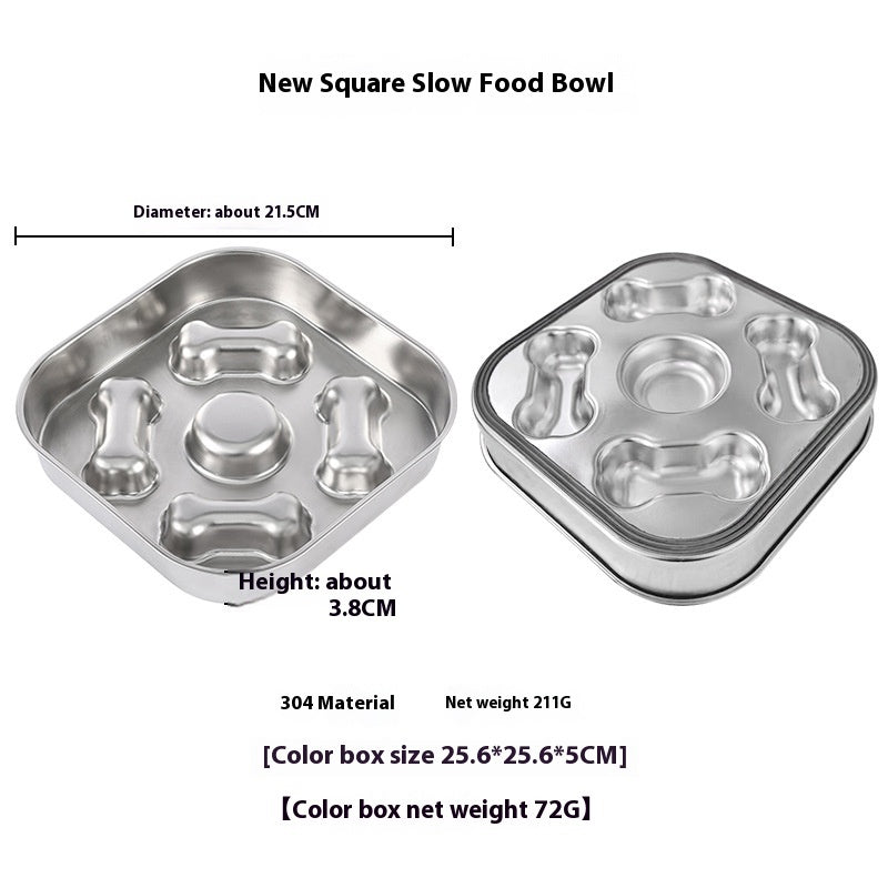 Anti-choke Pet Slow Feeding Bowl