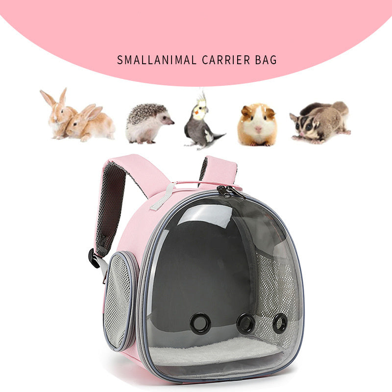 Pet Backpack Hamster Carrier Cage
