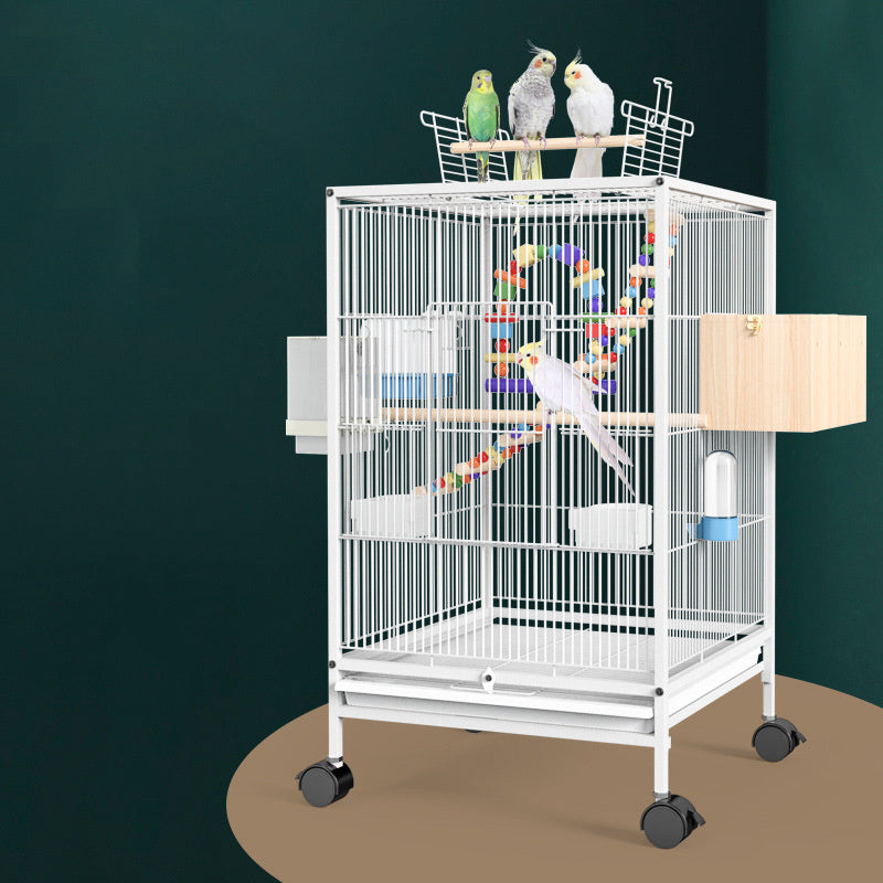 Parrot Bird Cage With Feeder