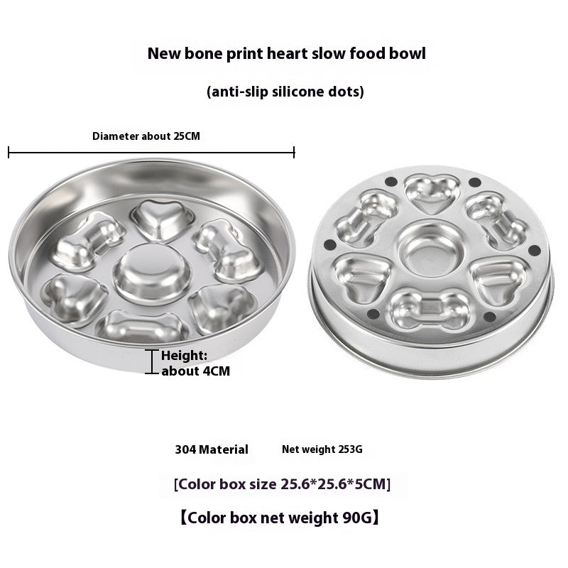 Anti-choke Pet Slow Feeding Bowl