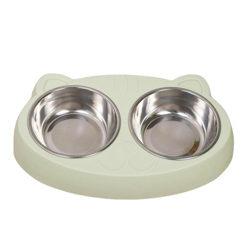 Pet Double Bowls For Indoor Cats And Dogs