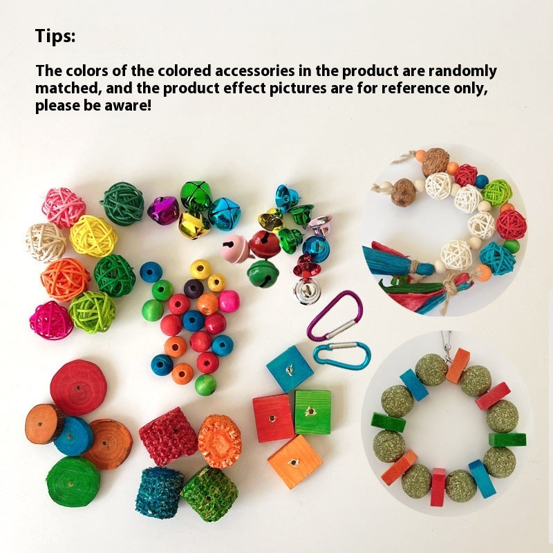 Peony Parrot Bite Toy Combination