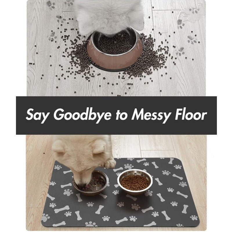Pet Feeding Mat-Absorbent Dog Mat