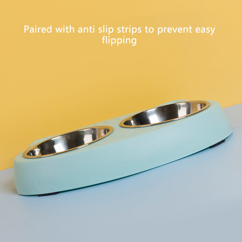 Pet Double Bowls For Indoor Cats And Dogs