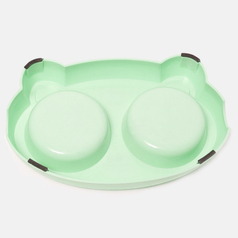Pet Double Bowls For Indoor Cats And Dogs