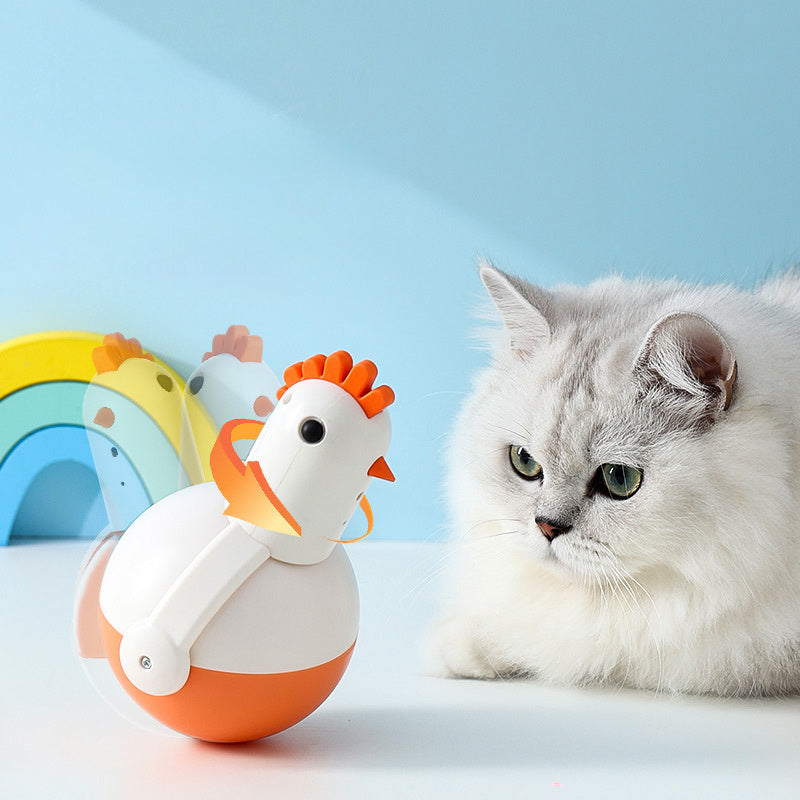 Electric Cat Toy Chicken Laser Sound Cat Toy