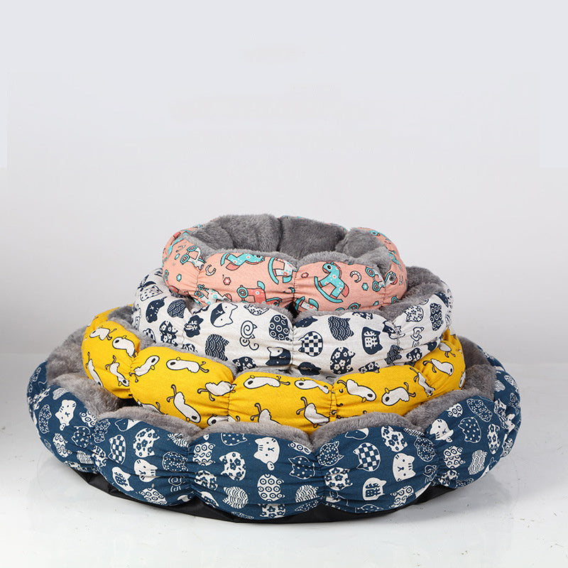 Calming Donut Bed For Puppy