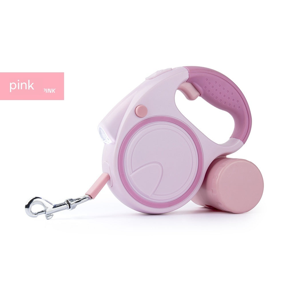 Pet Flashlight Automatic Retractable Leash