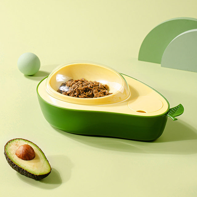 Pet Feeder Avocado Shape Feeding Bowl