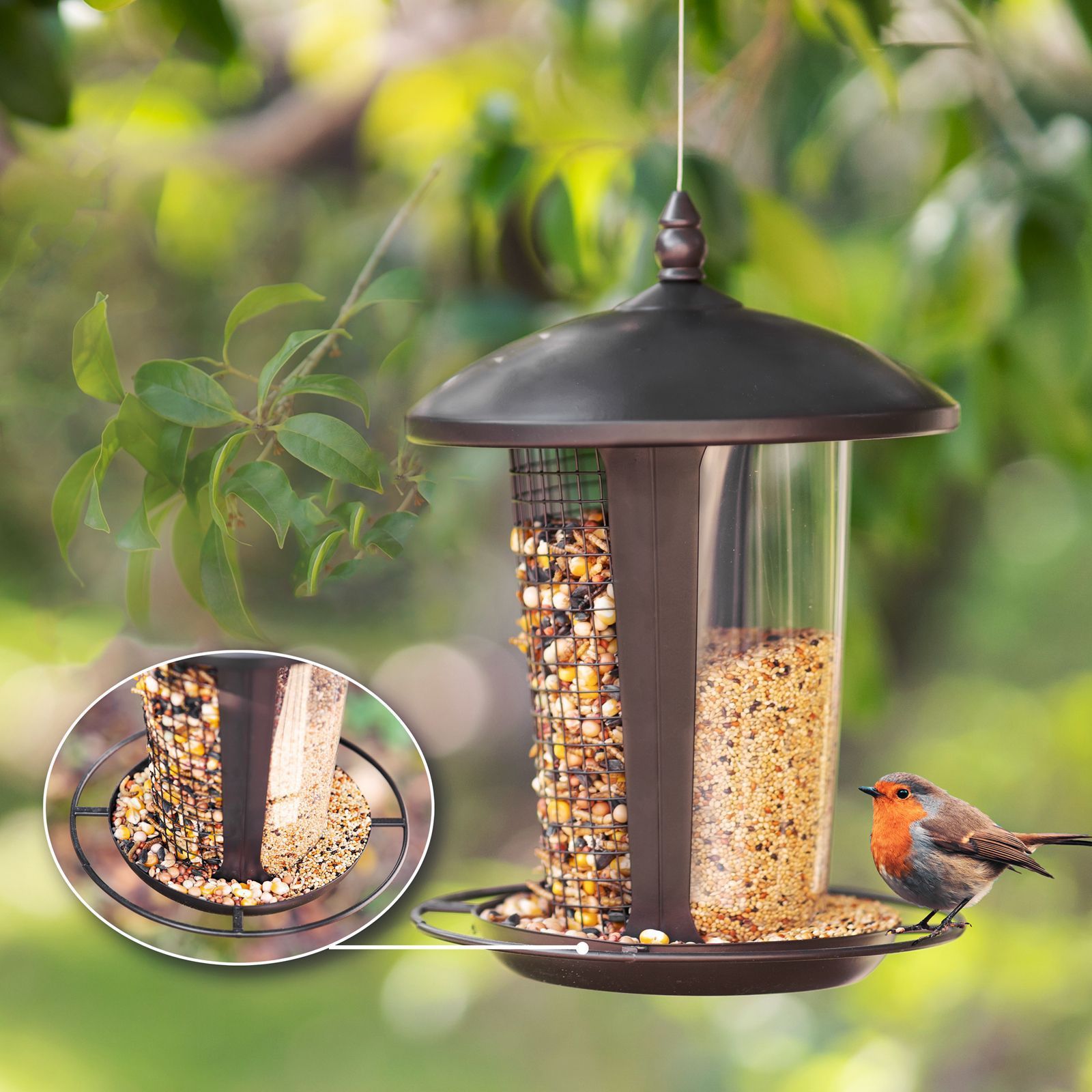 Outdoor Garden 2-in-1 Feeder Hanging Automatic