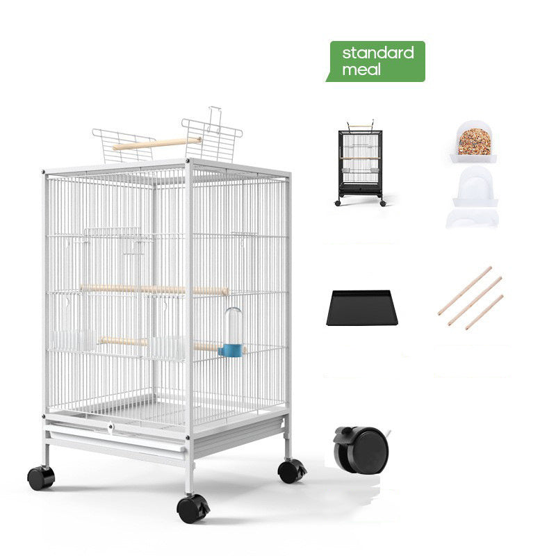 Parrot Bird Cage With Feeder
