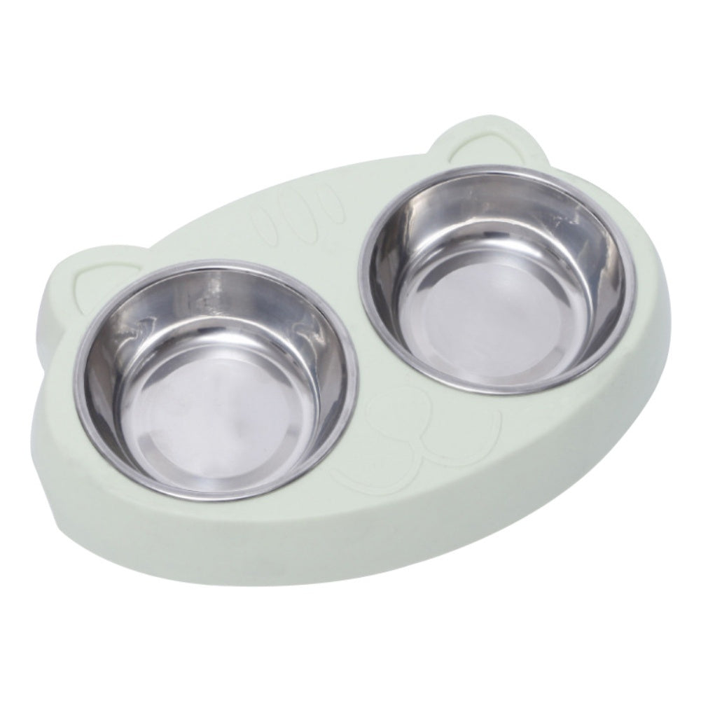 Pet Double Bowls For Indoor Cats And Dogs