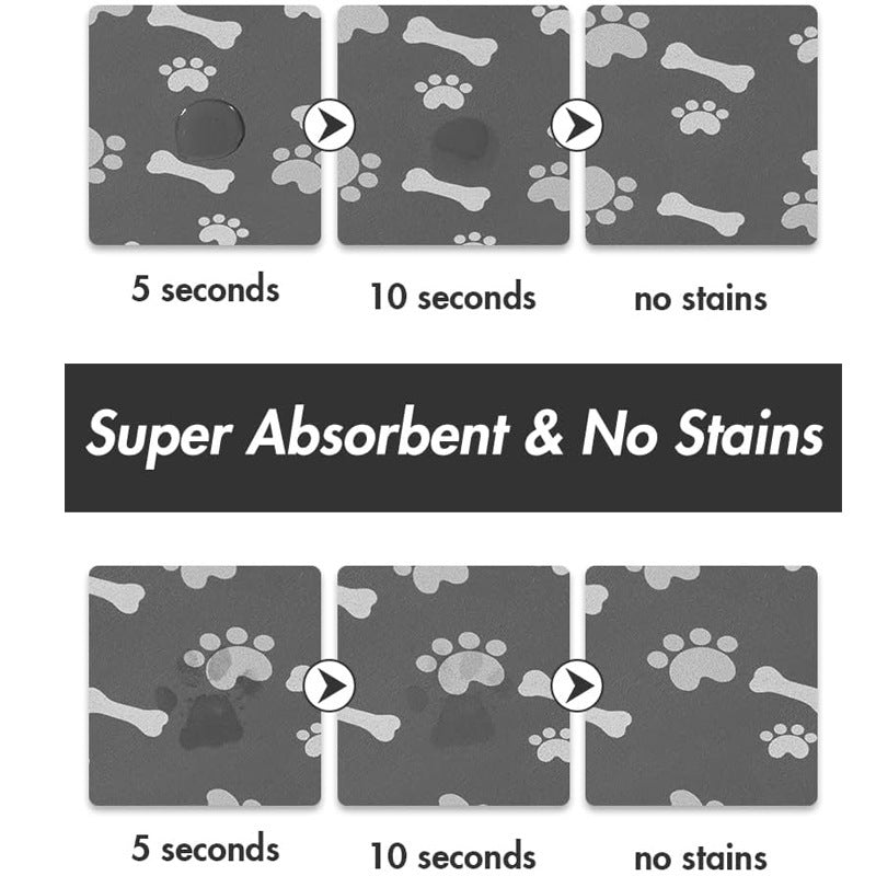 Pet Feeding Mat-Absorbent Dog Mat