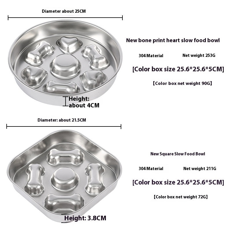 Anti-choke Pet Slow Feeding Bowl