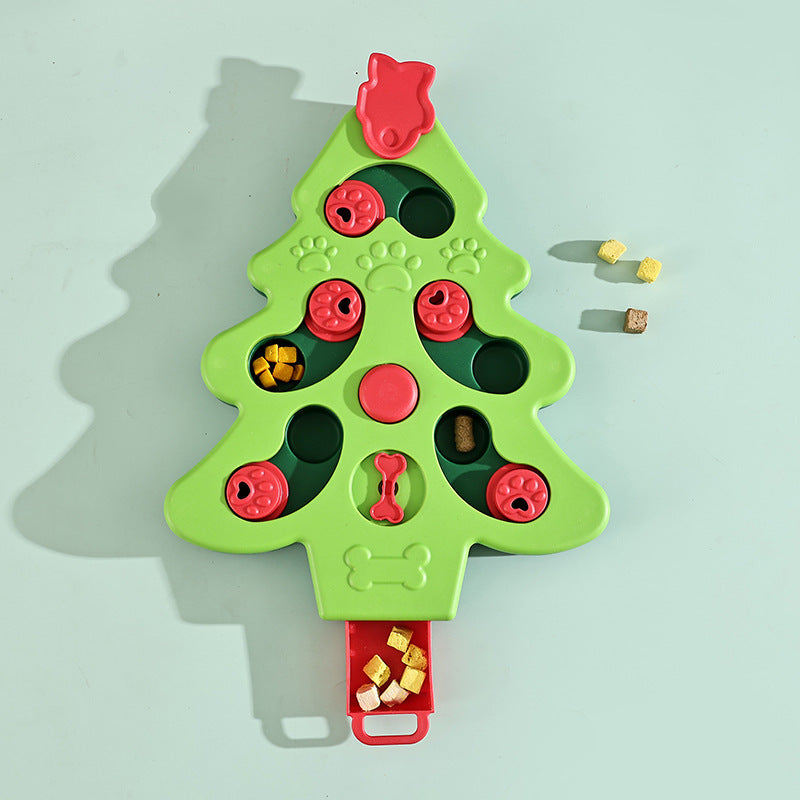 Interactive Dog Puzzle Toys Christmas Tree